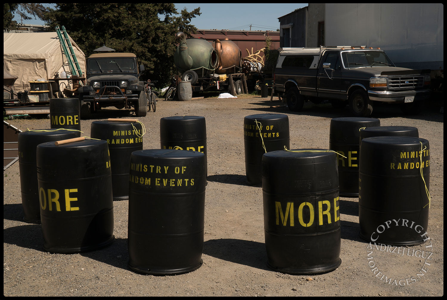 Half of the MORE (Ministry Of Random Events) Drums, Scotty's Warehouse, Petaluma, CA 2015-04-01