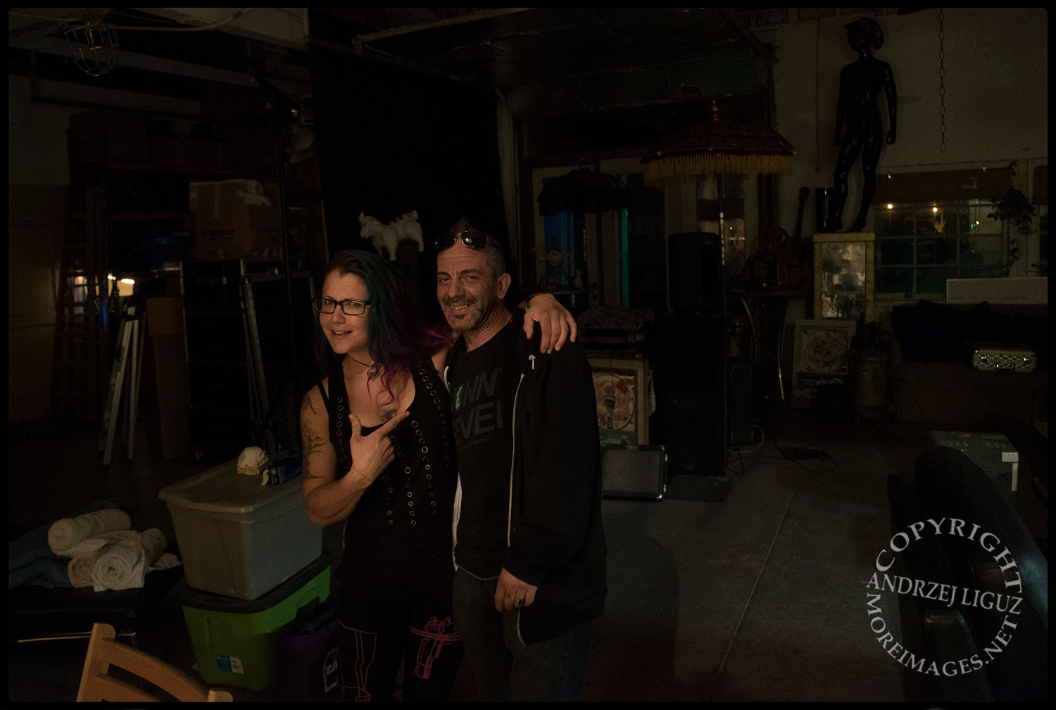 Maurizio & Blare, Scotty's warehouse, Petaluma, CA 2015-03-05
